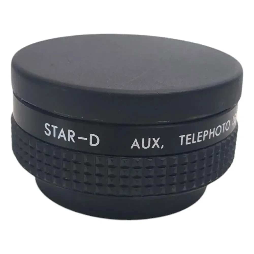 Star-D AUX. Telephoto Lens Distance to Object 2M to Infinity Made in Japan Case